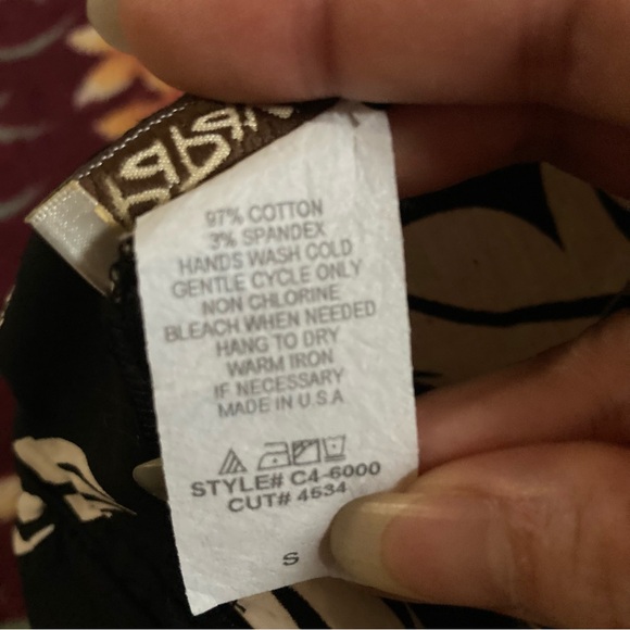 Papaya small vintage y2k Black and White Floral Mini Skirt - Picture 8 of 8